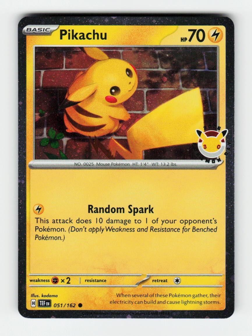Pikachu (Pokemon Day 2026) Miscellaneous Cards & Products 051/162 Pokemon Com...