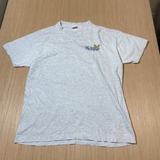 Vintage Anvil Michigan Wolverines T-Shirt XL Gray Embroidered Made in USA 90s