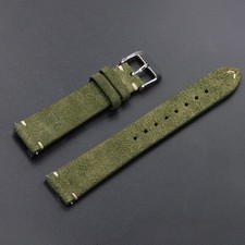 Suede Leather Watch Band Strap Quick Release 18 19 20 21 22mm Vintage Soft