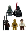Lego Star Wars Minifigure Lot Boba Fett Darth Vader Lando Han Solo C-3PO