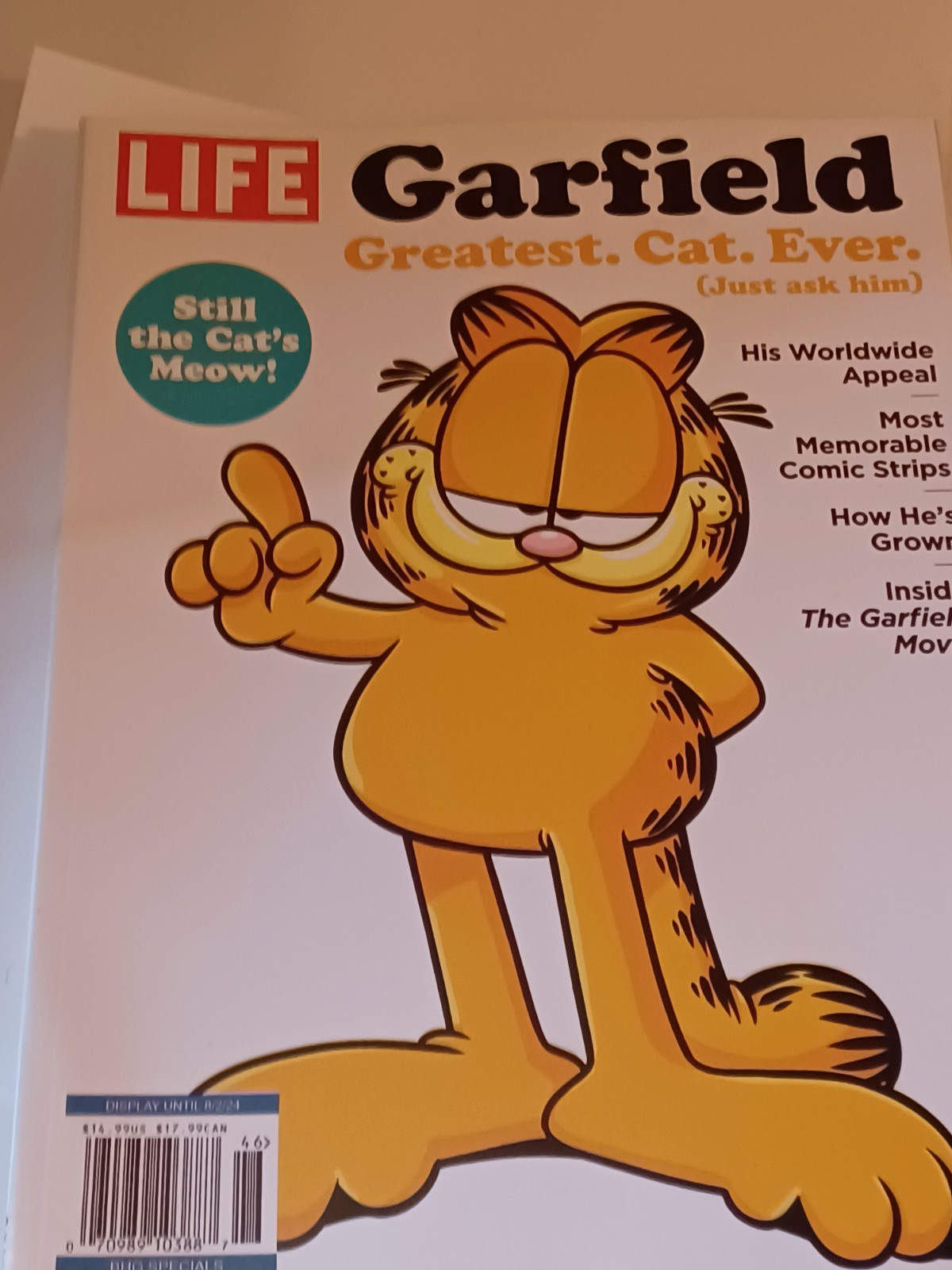 GARFIELD LIFE MAGAZINE 2024 JIM DAVIS & THE GREATEST CAT EVER