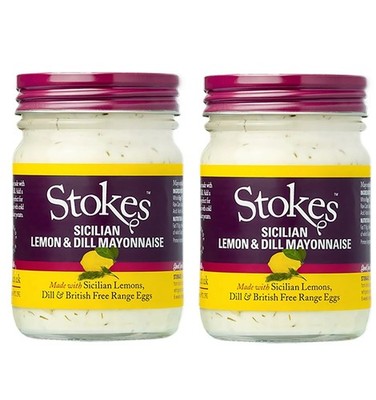 Stokes Sicilian Lemon and Dill Mayonnaise Gluten Free 205g PACK OF 2