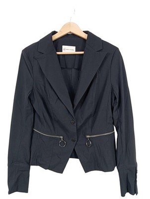 JANE LUSHKA Kurz-Blazer Damen Blazer Gr. DE 38 schwarz Casual-Look