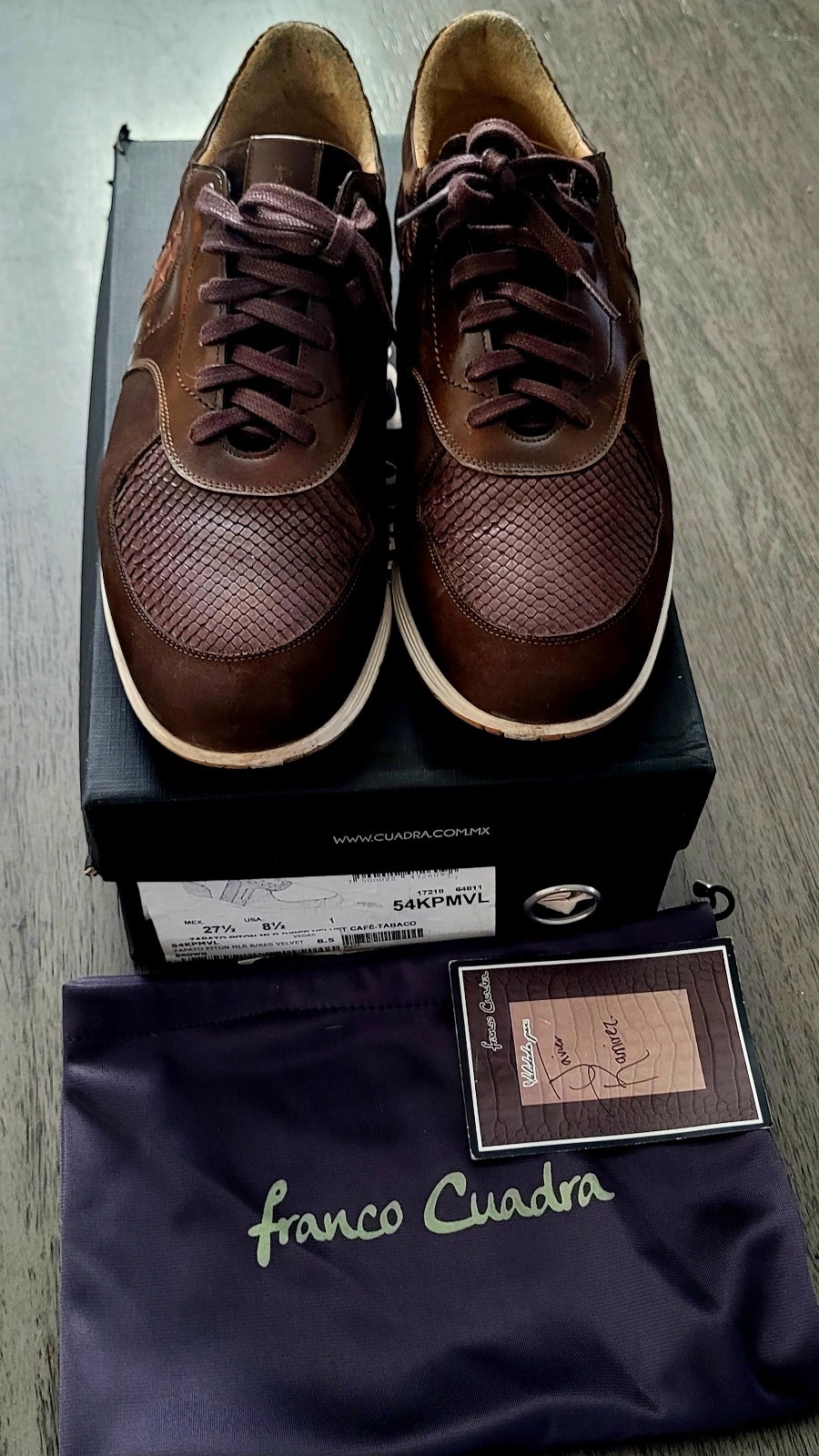 mens franco Cuadra Python Sneakers - image 3