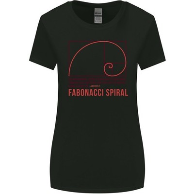 Fibonacci Spiral Mathematics Mathe Wissenschaft Damen Breiter Schnitt T-Shirt