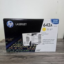 HP CB402A 642A Yellow Toner Cartridge Color LaserJet CP4005 Sealed