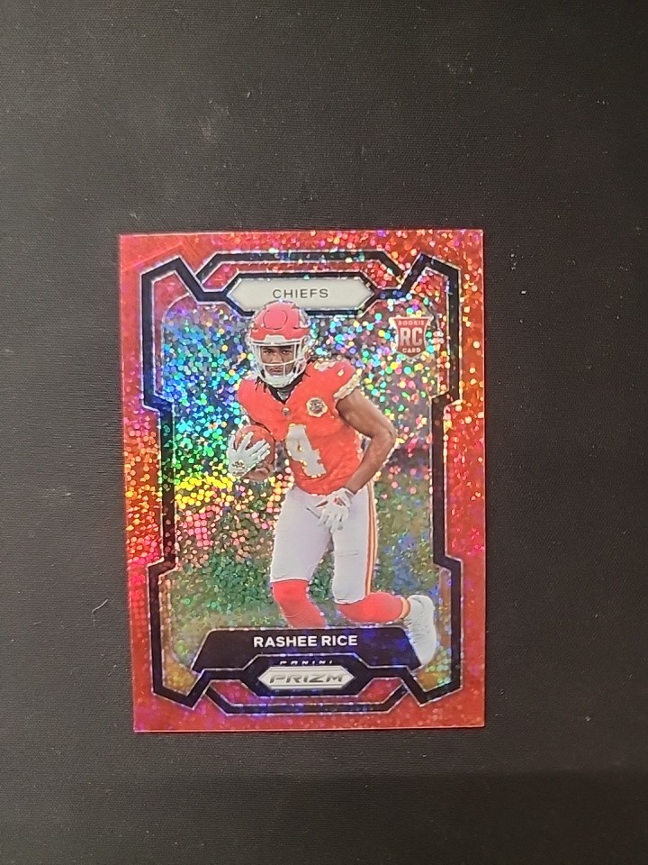 2023 Panini Prizm - Rookies Rashee Rice #350 Red Sparkle Prizm (RC)