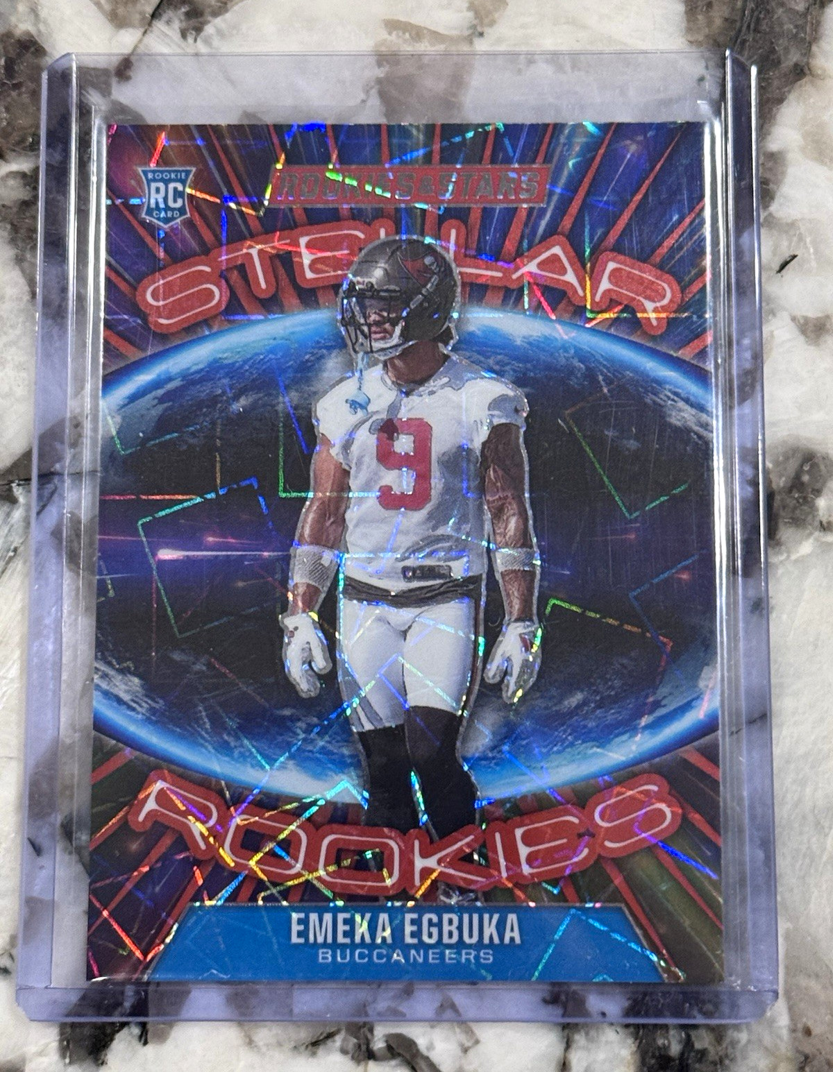 Panini Rookies & Stars Stellar Rookies Lazer Emeka Egbuka Rookie #8 2025 Bucs