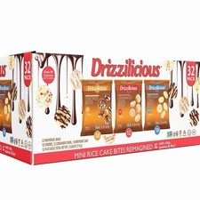 Drizzilicious Mini Rice Cake Bites Reimagined Variety 32 Pack, 714g