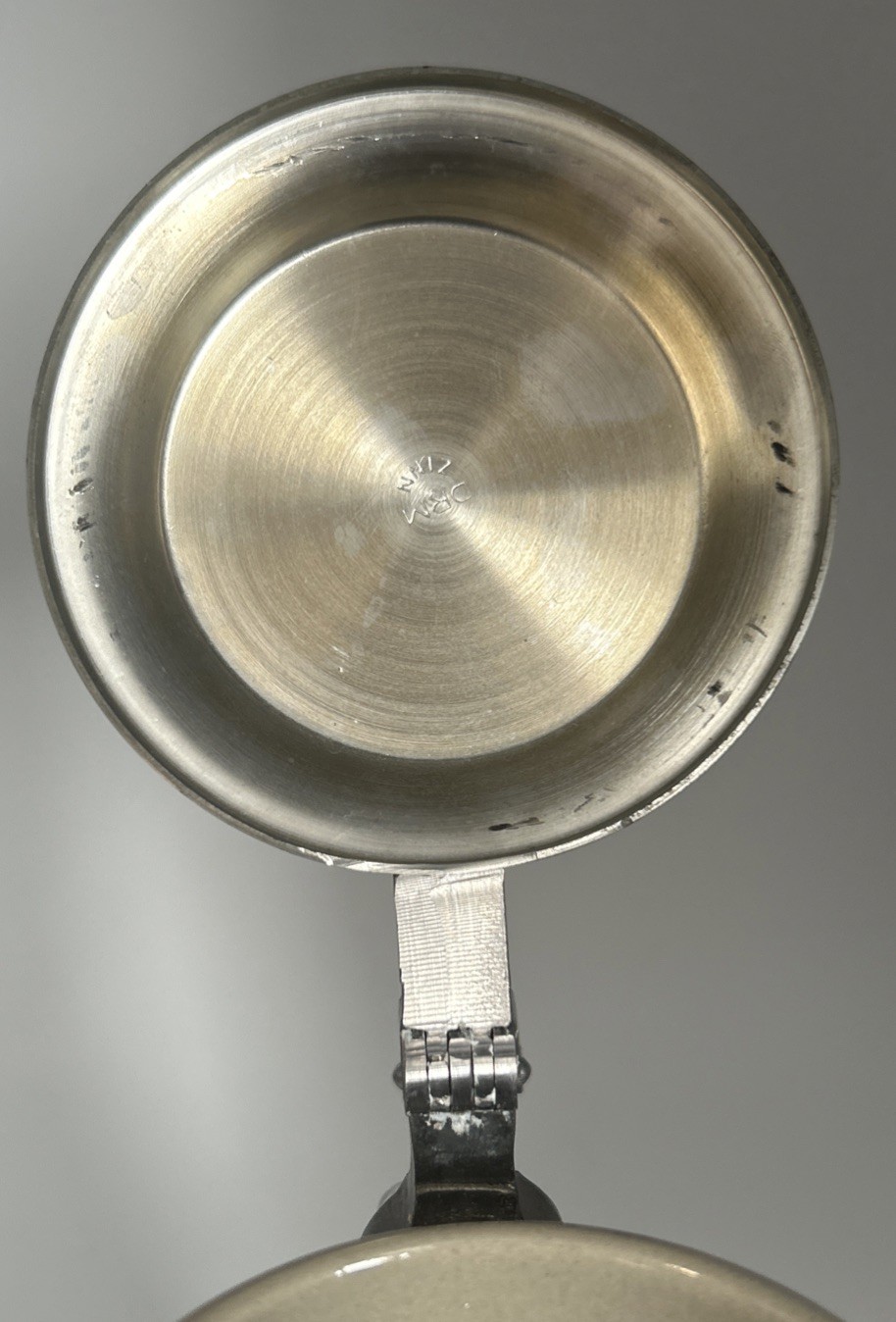 Vintage Gerz German Ceramic Beer Stein with Pewter Lid