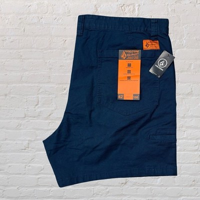 Volcom Bevel Work Shorts Carpenter Skateboarding Canvas Blue Men's 42