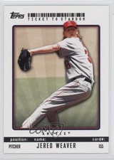 2009 Topps Ticket To Stardom Perforated Jered Weaver #155 0a1