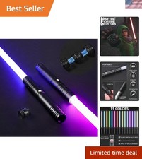Lightsaber, Dueling Lightsaber with Alloy Handle, 15 RGB Colors 6 Sound Eff...