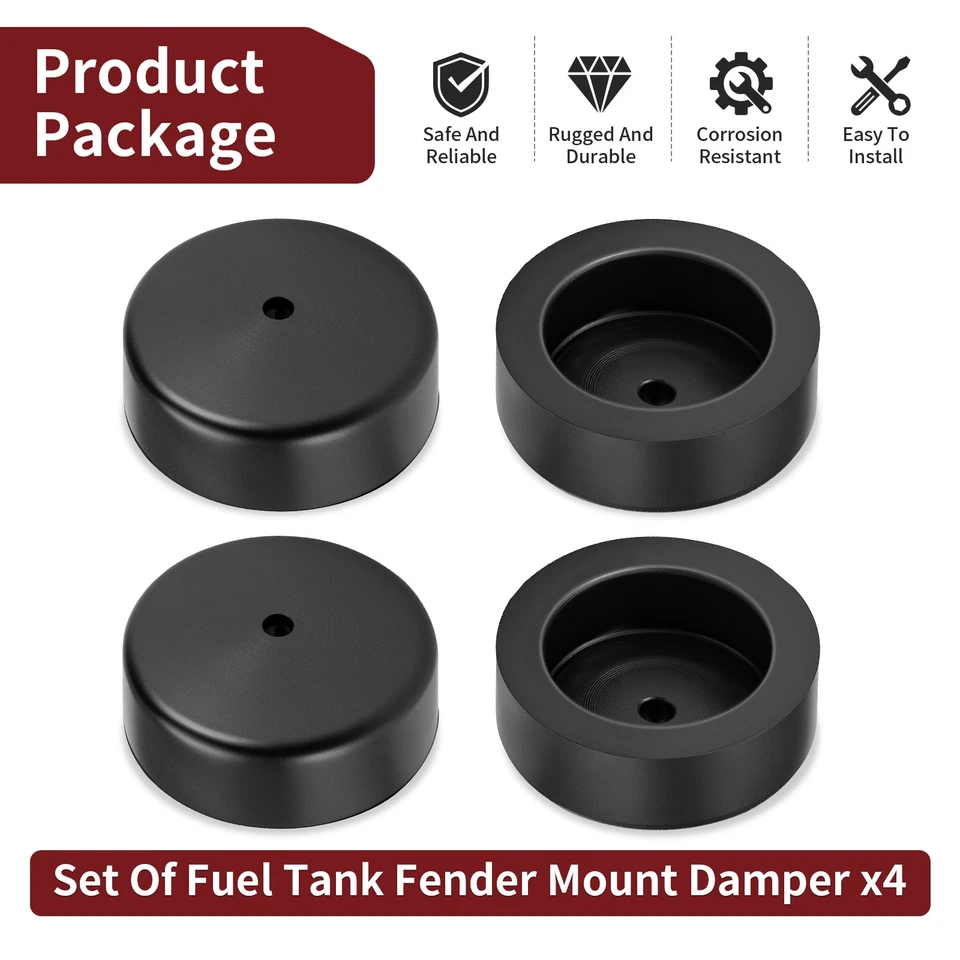 Juego de amortiguadores de montaje de guardabarros para tanque de combustible para Yamaha GTMX DT80 DT100 122-24181-00-00 Foto 3 de 4