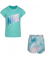 Nike Little Girls' Dri-FIT T-Shirt and Shorts 2 Piece Set T T 36H585-F1P /W 3T