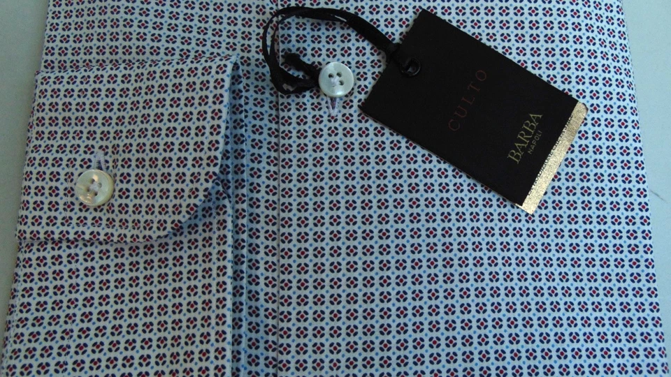 BARBA NAPOLI SARTORIA 1°LINEA CAMICIA 41 250,00  CART.  COTONE 74Pi SìB - Immagine 2 di 4