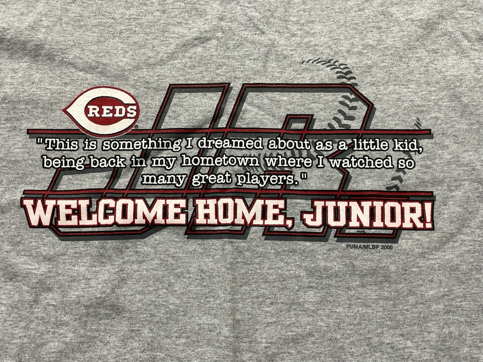 ALTRA T shirt Griffey Jr nuova con etichette adulto bambino (vedi foto per dettagli)