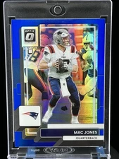 2022 Panini Donruss Optic Mac Jones Blue Prizm 004/179 New England Patriots #133