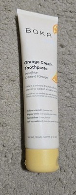 NEW - BOKA Kids ORANGE CREAM TOOTHPASTE - 4oz / 113g FREE SHIPPING  Exp 02-2027