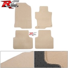 For 08-12 Honda Accord Floor Mats Carpet Front Rear Beige 4pc - Nylon For 08-12 Honda Accord Floor Mats Carpet Front Rear Beige 4pc - Nylon