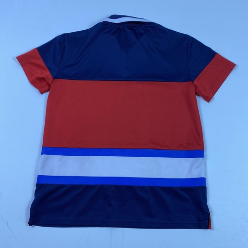 Polo Ralph Lauren Shirt Mens Large Red Navy Blue Flag Colorblock USA Polo Sport - Picture 8 of 9