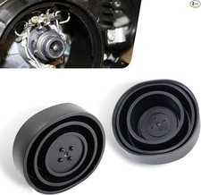 2 PCS Automotive Bulb Dust Cover, Waterproof Sealed Dust Cover with Threaded