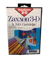 Zaxxon 3-D Sega Master System Game, Box, Manual Tested