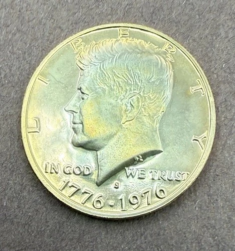 1976-S Silver Proof Kennedy Half Dollar, US 50c Bicentennial Silver Proof Coin