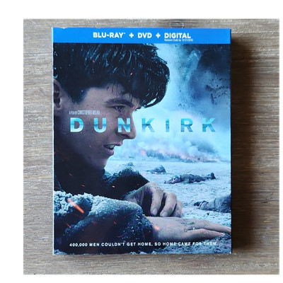 Dunkirk Blu-ray+DVD+Digital PG-13 3-Disc Set Special Features Digital Copy