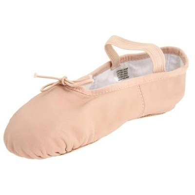 Bloch Womens Size 7.5 Dansoft Full Sole Leather Ballet Elastic Slipper Shoe Pink