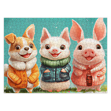 Custom 500pcs Wooden Jigsaw Puzzle Personalize Photo 20.5x15 Inches Horizontal