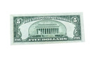 1928 F $5 US Treasury Red Seal Almost Uncirculated Note  FR#1531 — photo 2