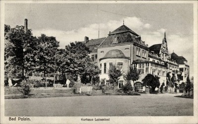 Postcard Polczyn Zdrój Bad Polzin Pomerania, spa house Luisenbad - 11562305