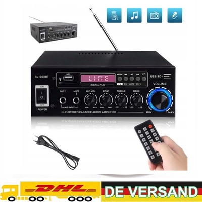 Verstärker Stereo Amplifier AV660BT HIFI Digital Bluetooth FM USB Vollverstärker