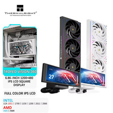 TROFEO VISION 360 ARGB 360MM All-in-One Liquid Cooler Magnetic Cold Head Screen