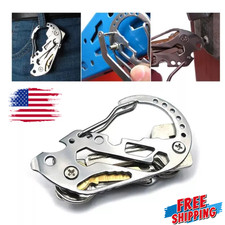 Heavy Duty Carabiner Keychain Clip EDC Belt Key Holder Outdoor Organizer