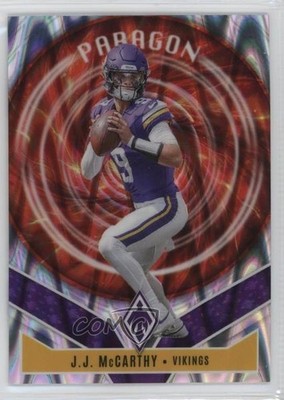 2025 Panini Phoenix Paragon Silver Seismic 24/99 JJ McCarthy #8 1f76