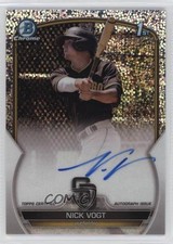 2023 Bowman Chrome Prospect Speckle Refractor /299 Nick Vogt #CPA-NV Auto uk2