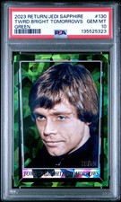 2023 Topps Sapphire Star Wars Return Jedi 130 Luke Skywalker Green /60 PSA 10
