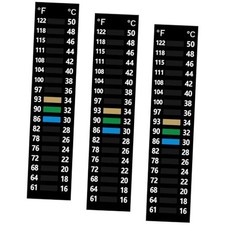 3PCS Aquarium Thermometer Strip 61-122  15-50 C , Easy-to-Read Fish Tank