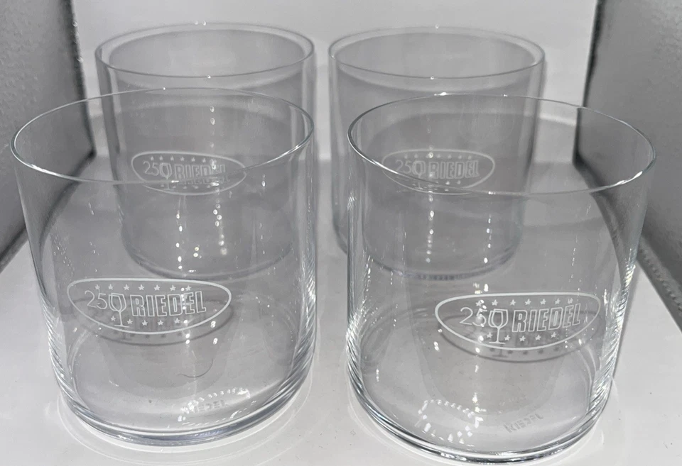 Juego de 4 vasos de whisky Riedel de cristal fino Alemania 25 aniversario Foto 2 de 4