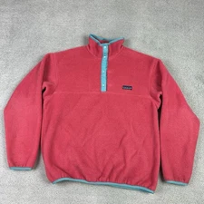 Vintage 90s Patagonia Synchilla Jacket Youth 13/14 Pink Snap-T Fleece Girls READ
