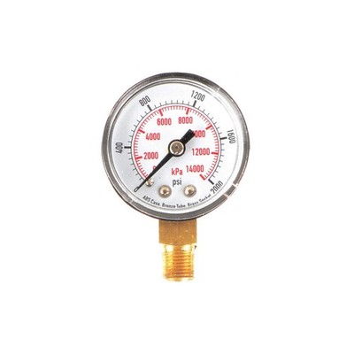 GRAINGER APPROVED 4FLR9 Pressure Gauge,Test,1-1/2 In 4FLR9