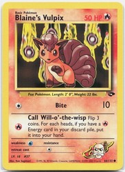 Blaine's Vulpix 66/132 Gym Challenge Common