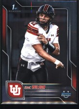 2025 Bowman University Chrome #85 Isaac Wilson Utah Utes