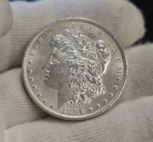 1896 US Morgan Silver Dollars AU+ (Cleaned)