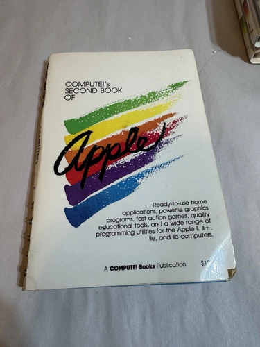 COMPUTE!'S SECOND BOOK OF APPLE Vintage 1985 Apple Computer Book RARE HTF