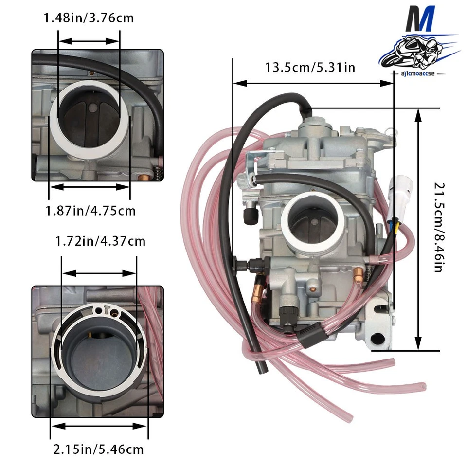 Carburador para Yamaha WR250 WR250F YZ250F Carb 2001-2006 2007 2008 2009-2013 - Imagem 2 de 4