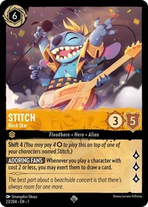 Stitch Rock Star Lorcana | eBay