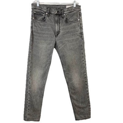 Rag & Bone Jean Men Fit 2 Slim 30 X 32 {Fit  30x28} } Gray Tapered Stretch